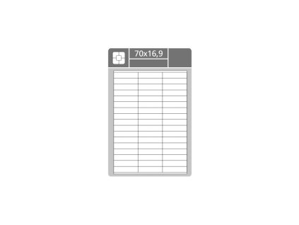 samolepici etikety bile sk label plus 70 x 169 mm 100 archu a4