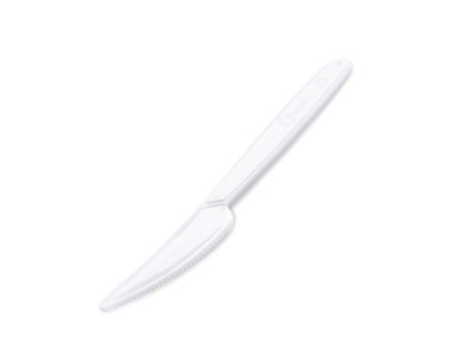 plastovy jidelni nuz bily 185 cm 50 ks