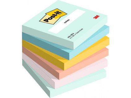3m post it samolepici blocky super silne beach color collection rozmer 76x76 mm 6x90 listku