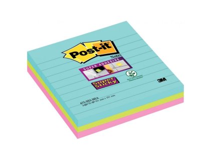 3m post it super sticky miami samolepici blocky silne lepici 101x101 mm 3x70 listku