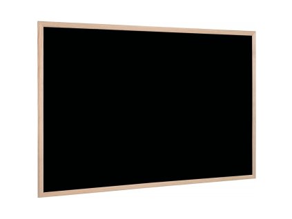 Nástěnná tabule s černým povrchem, pro psaní křídou, dřevěný rám 60x90 cm