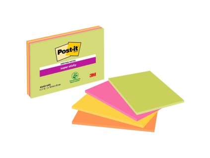 3m post it samolepici blocky super silne extra velky rozmer 149x98 mm 4x45 listu