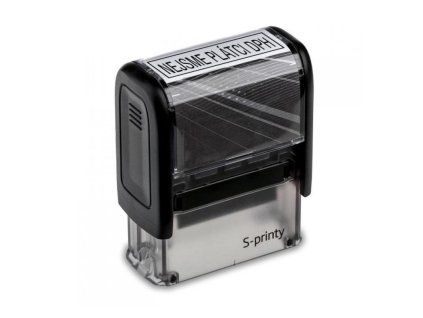 trodat samobarvici razitko s textem nejsme platci dph