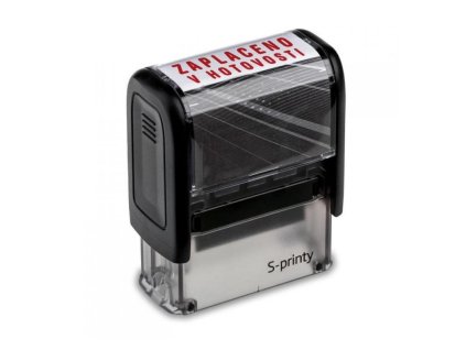 trodat samobarvici razitko s textem zaplaceno v hotovosti