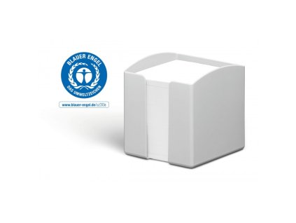 durable zasobnik na papirove blocky eco seda plast 100 x 100 mm