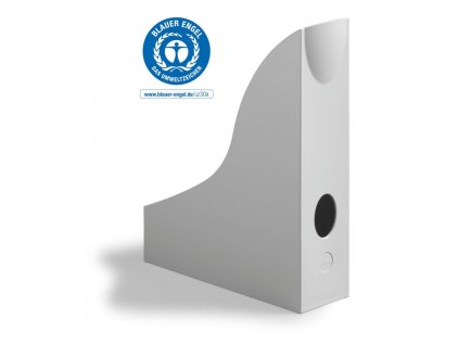 durable stojan na casopisy eco a4 plastovy sedy