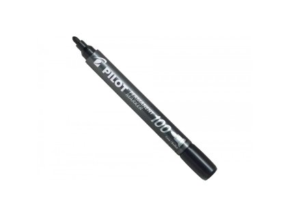 permanentni popisovac pilot permanent marker 100 cerna 1 mm kulaty hrot