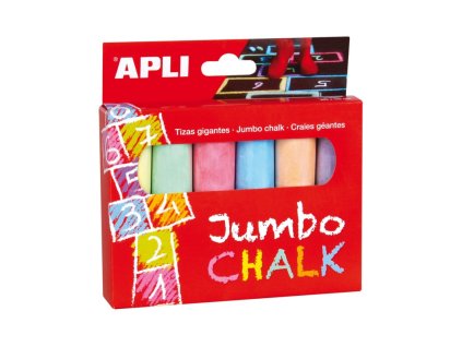 apli kids krida barevna kulata jumbo 6 ks