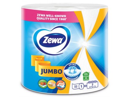 zewa jumbo white 2 vrstve kuchynske uterky nejvyssi kvality baleni 1 role 325 utrzku