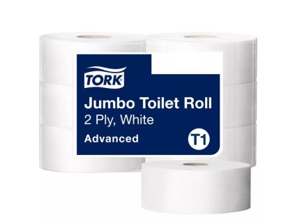 tork jumbo 64020 toaletni papir 2 vrstvy bila baleni 6 roli t1 26 cm