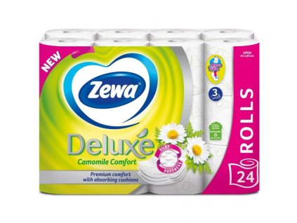 zewa deluxe camomile comfort toaletni papir 3vrstvy 24 roli