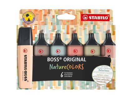 boss original naturecolors zvyraznovac sada 6 barev stopa 2 5 mm