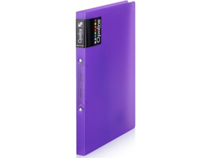 poradac a4 opaline 2 krouzkovy fialovy hrbet 2 cm kapacita 70 listu