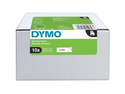 dymo 45803 polyester paska 19mm x 7m typ d1 cerna na bile value pack 10 ks