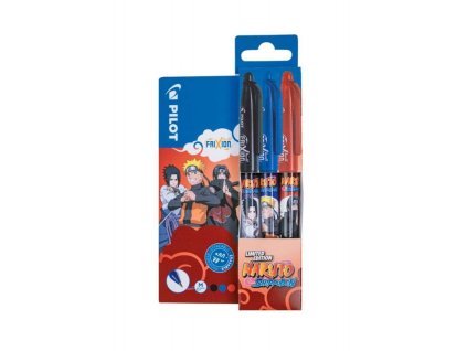 pilot frixion ball naruto sada 3 gelovych rolleru hrot 07 mm