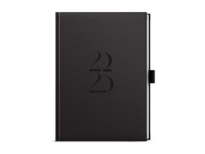 tydenni diar a5 oskar deny cerny 2025 jemny strukturovany povrch