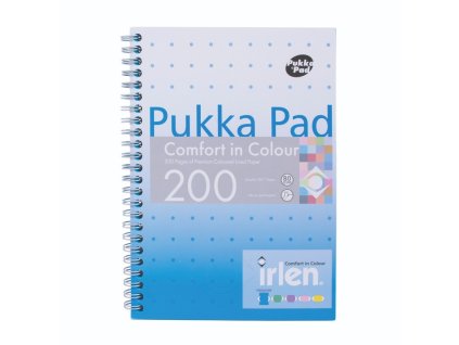 spiralovy blok pukka irlen pad a5 colour linka 200 stran turquise