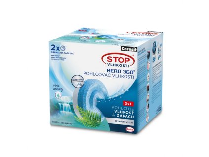ceresit stop vlhkosti aero 360 tablety do pohlcovace vlhkosti 2 x 450g svezest vodopadu