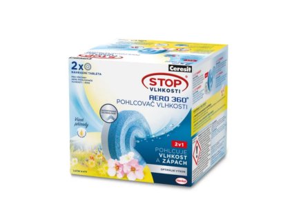 ceresit stop vlhkosti aero 360 tablety do pohlcovace vlhkosti 2 x 450g lucni kviti