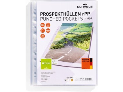 durable 2684 premium prospektovy obal pp a4 u euroobal matny rpp 80mic 100ks