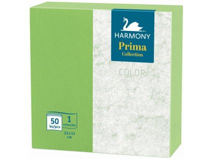 papirove ubrousky harmony prima color zelene 33x33 1 vrstve servirovaci 50ks
