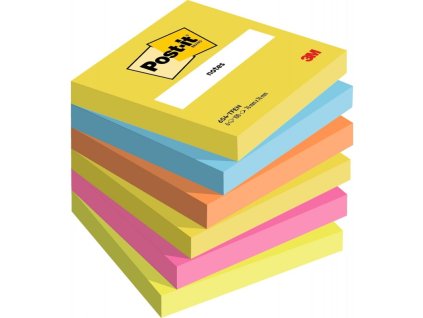 3m post it samolepici blocek energetik collection 76x76 mm 6x100 listku