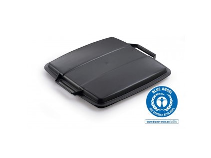 durabin lid 90 ctvercovy poklop cerny k odpadkovemu kosi durabin 90