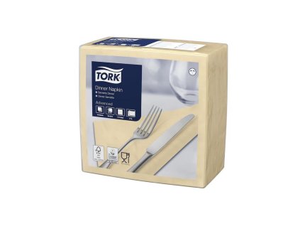tork 478747 jemny ubrousek vecere 100ks 39x39cm slonova kost