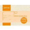 OPTYS 1081, Příjmový doklad A6, samopropisovací, číslovaný, 2 x 50 listů