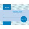 OPTYS 1067, Příjmový doklad A6, jednoduchý, 100 listů