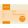 OPTYS 1082, Příjmový doklad A6, samopropisovací, číslovaný, 3 x 25 listů