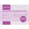 OPTYS 1304, Příjmový doklad A6, zjednodušený, samopropisovací, 100 listů