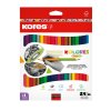 kores trojhranne oboustranne pastelky duo kolores s orezavatkem sada 24ks