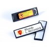 durable 8132 jmenovka clipcard s magnetem 17x67 mm cerna