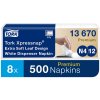 tork xpressnap 13670 extra jemne bily ubrousek s dekorem listku n4 karton 8x500 ks