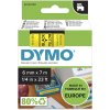 dymo 43618 polyester paska d1 6mm x 7m typ d1 cerna na zlute s0720790