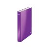 poradac ctyrkrouzkovy leitz wow metalicka fialova hrbet 40 mm