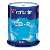 verbatim disk cd r 52x 700mb spindl 100ks