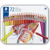 staedtler 175 sestihranne pastelky v kovove kazete 72 barev