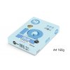 iq color barevny papir a4 160g pastelova stredne modra mb30 250 ks