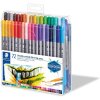 staedtler design journey twin tip pen oboustranny fix sada 72 ks