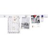 magnetoplan magneticky prouzek v liste 16151 100 cm x 5 cm bily set 10ks