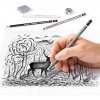 staedtler charcoal set sada grafitovych tuzek a uhlu mars lumograph s prislusenstvim 12 ks