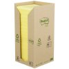 3m post it samolepici recyklovany blocek 654 1t rozmer 76x76 mm 16x100 listku zlute barvy