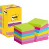 3m post it 654 samolepici blocek 76x76 mm 12x90 listku mix barev silne lepici