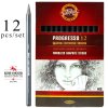 koh i noor 8911 souprava grafitovych tuzek cernych hb v laku progresso 12 ks