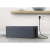 durable 5030 cavoline box l box pro ulozeni kabelu a adapteru grafitova
