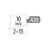 skartovac dahle papersafe 420 casticovy rez 2x15 mm vykon 10 listu