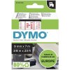 dymo 40917 polyester paska 9mm x 7m typ d1 cerna na cervene s0720720