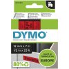 dymo 45017 polyester paska 12mm x 7m typ d1 cerna na cervene s0720570
